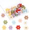 Flower Push Pins, 30Pcs Thumb Tacks for Cork Board, 0.5Inch Cute Push Pins for Bulletin Boards Cork Boards Cardboard Hanging Posters Wall Decorations (Colorful)